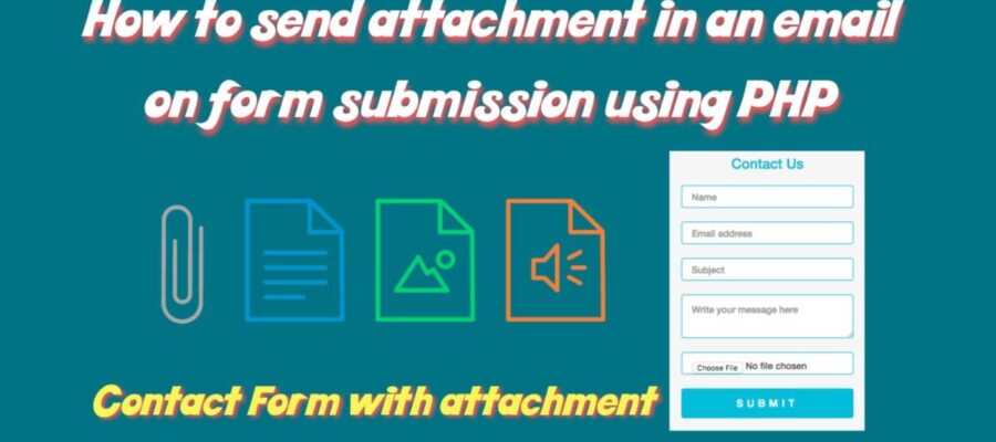 how to send attachment in mail in php?