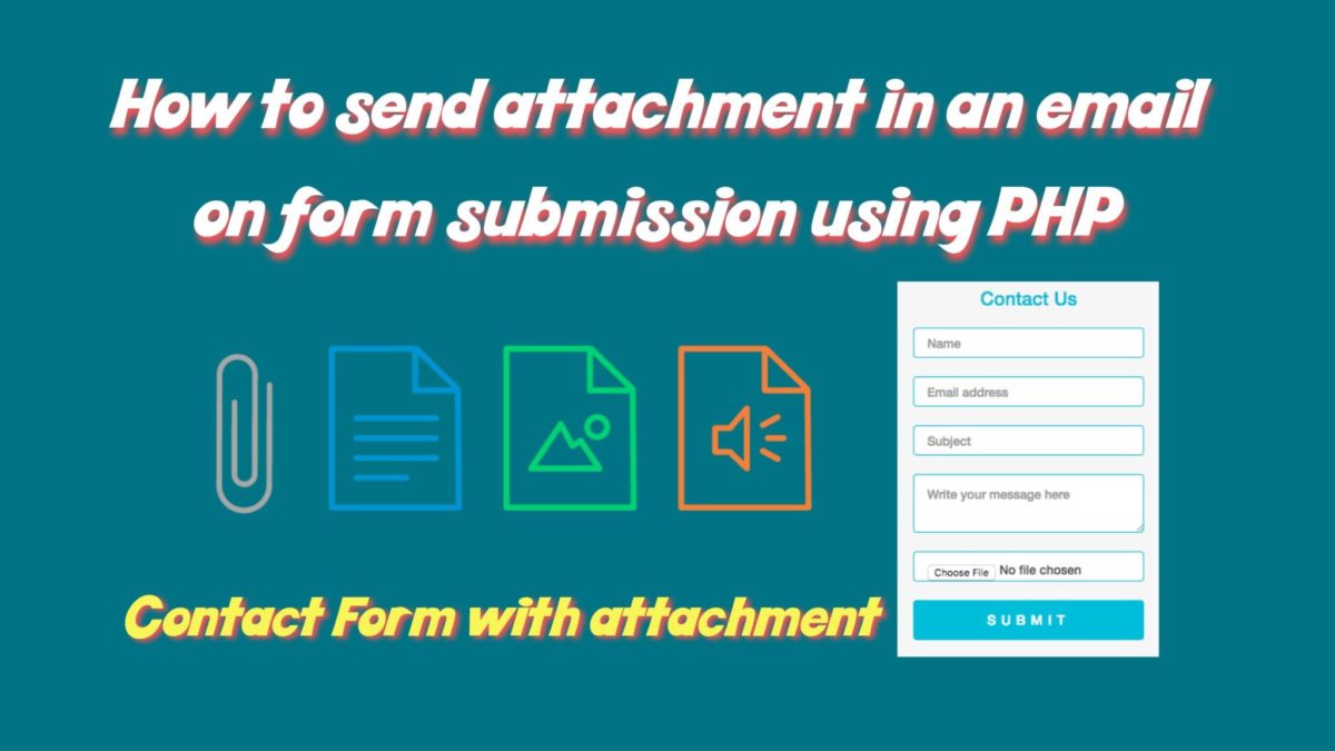 how to send attachment in mail in php?