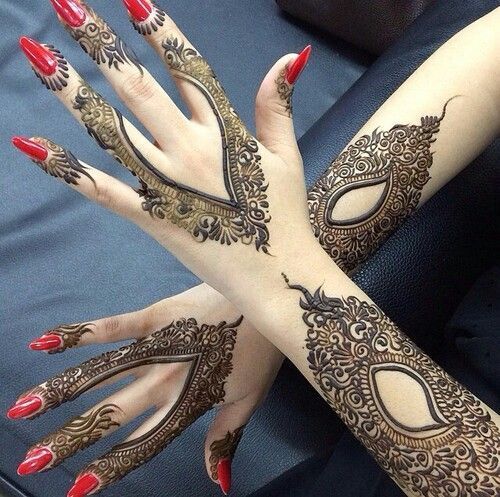 mehndi design back hand full