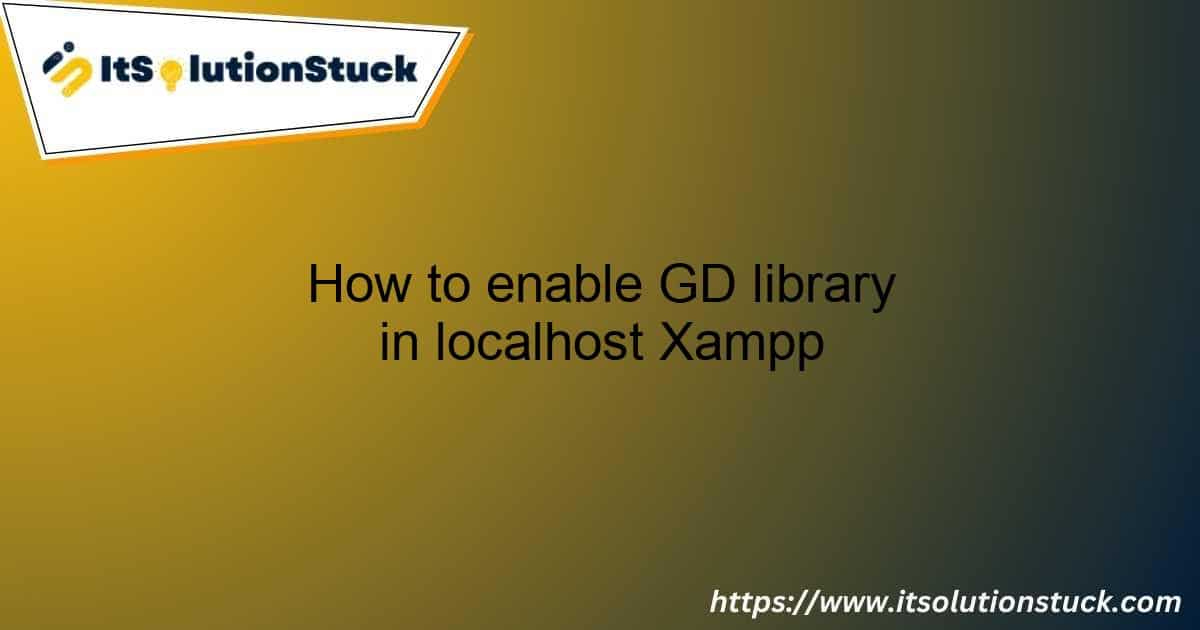 enable GD library